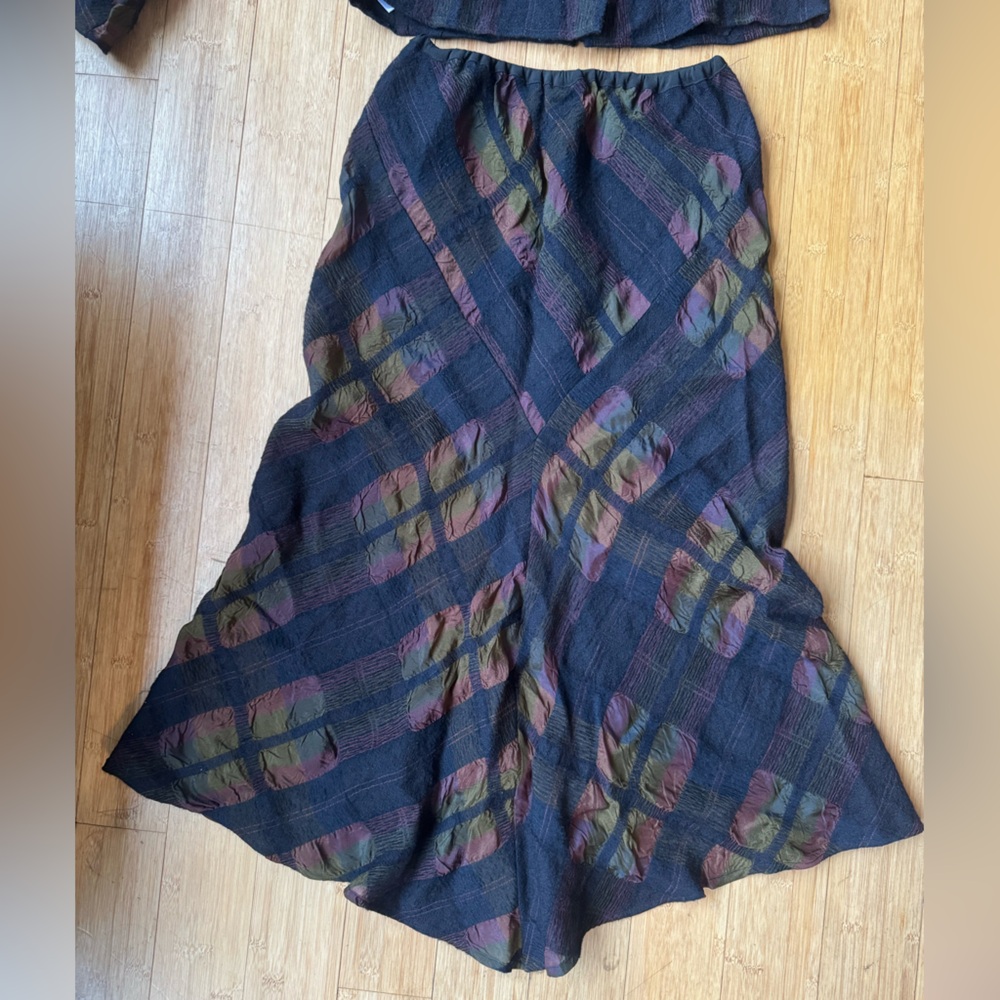 Babette SF Plaid Women's Jacket and Skirt Set XS - Picture 2 of 5